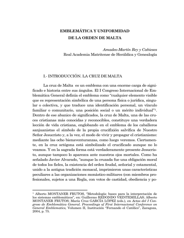 EMBLEM TICA Y UNIFORMIDAD DE LA ORDEN DE
