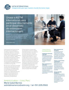 Únase a ASTM International para participar directamente en el