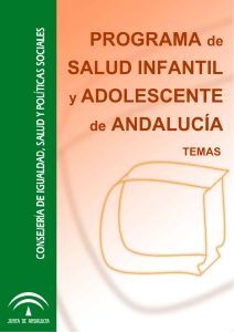 PROGRAMA de SALUD INFANTIL y ADOLESCENTE de ANDALUCÍA