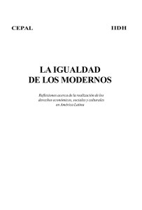 la igualdad de los modernos - Instituto Interamericano de Derechos