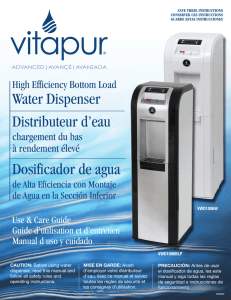 Water Dispenser Distributeur d`eau Dosificador de