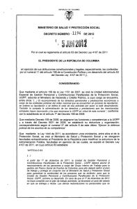 Decreto 1194 - Unidad de Gestión Pensional y Parafiscales