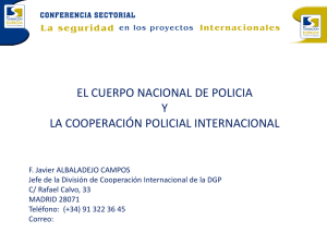 el cuerpo nacional de policia y la cooperación policial