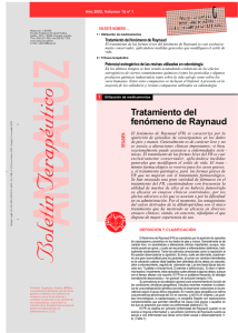 Tratamiento del fenómeno de Raynaud