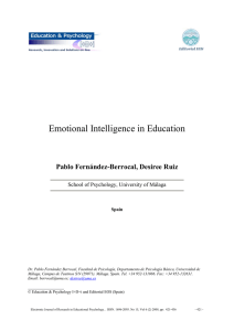 Emotional Intelligence in Education - Repositorio Institucional de la