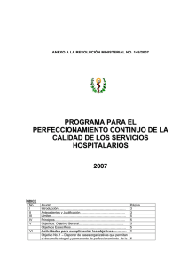 programa para el perfeccionamiento continuo de la calidad de los