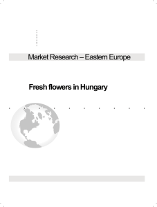 Market Research – Eastern Europe Fresh flowers in Hungary