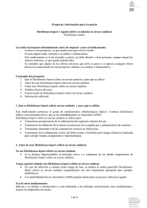 Prospecto - Agencia Española de Medicamentos y Productos