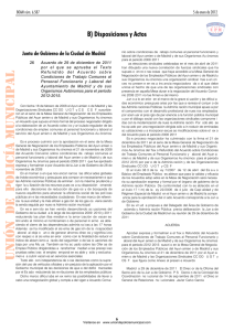Acuerdo Convenio Trabajadores Municipales Ayto. Madrid 2012-2015