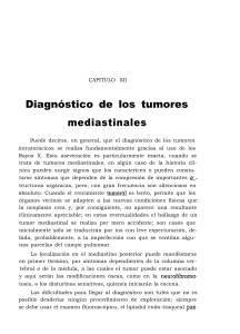 Diagnóstico de los tumores mediastinales