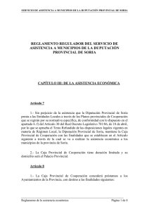 Reglamento Regulador de la Asistencia Económica