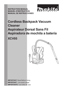 Cordless Backpack Vacuum Cleaner Aspirateur Dorsal