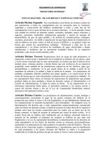 TITULO SEGUNDO:DE LOS BIENES Y EXPENSAS COMUNES