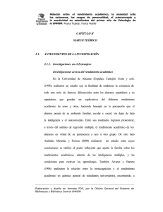 CAPÍTULO II MARCO TEÓRICO 2.1. ANTECEDENTES