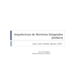 Arquitectura de Servicios Integrados (IntServ)