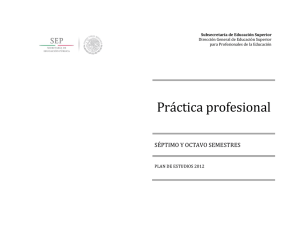 Práctica profesional - Dgespe - Secretaría de Educación Pública