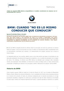 bmw: cuando “no es lo mismo conducir que conducir”