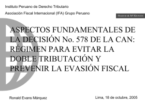 ASPECTOS FUNDAMENTALES DE LA DECISIÓN No. 578 DE LA