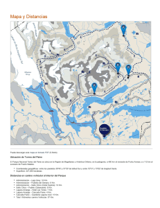 Mapa y Distancias | Circuito W Torres del Paine