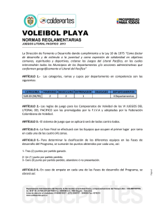 Reglamento Voleibol Playa