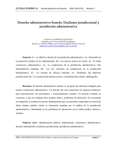 Derecho administrativo francés: Dualismo jurisdiccional y