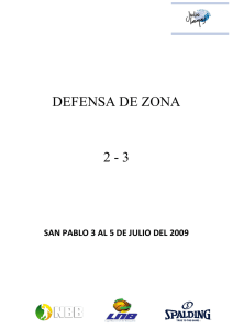 defensa de zona 2 - 3
