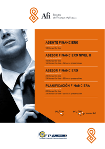 agente financiero asesor financiero nivel ii