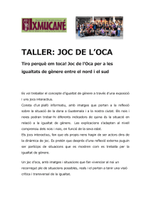 TALLER: JOC DE LʼOCA - Ajuntament de Cambrils
