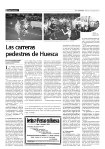 Las carreras pedestres de Huesca