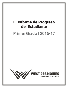 primer grado descriptores para el informe de progreso del estudiante