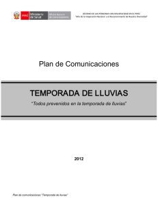 TEMPORADA DE LLUVIAS