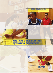 practical guide for the execution of reports