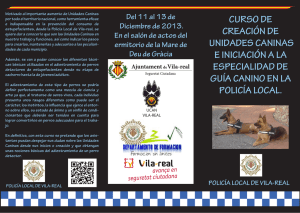 Curso de Creación de Unidades Caninas - Ajuntament de Vila-real