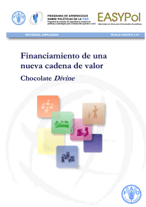 Financiamiento de una nueva cadena de valor: Chocolate Divine