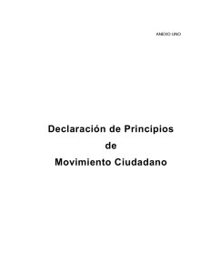 Declaración de Principios de Movimiento Ciudadano