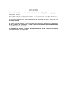 COALICIONES - Instituto Electoral de Quintana Roo
