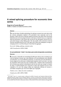 A mixed splicing procedure for economic time series