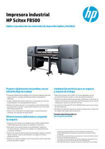 Impresora industrial HP Scitex FB500