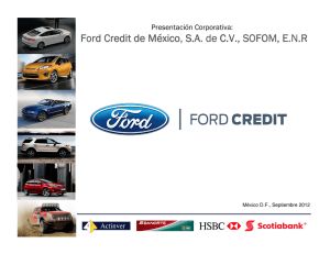 Ford Credit de México, S.A. de C.V., SOFOM, ., SOFOM, ., SOFOM