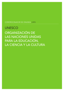 UNESCO ORGANIZACIÓN DE LAS NACIONES UNIDAS PARA LA