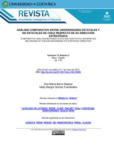 ANÁLISIS COMPARATIVO ENTRE UNIVERSIDADES ESTATALES