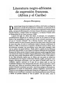 Literatura negro-africana de expresión francesa. (Africa y el Caribe)