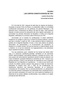 LAS CORTES CONSTITUYENTES DE 1931