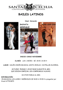 bailes latinos - Unión Musical Santa Cecilia Castellar Oliveral