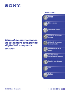 Manual de instrucciones de la cámara fotográfica digital HD