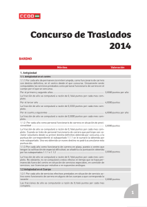 Concurso de Traslados 2014 - Federación de Enseñanza de