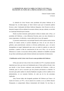 La dimisión de Arias Navarro, factor clave para la Transición. El