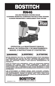 Operation and maintenance manual manual de