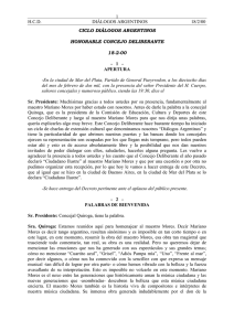 Mariano Mores 18-02-00 - Honorable Concejo Deliberante