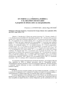 acerca de la persona jurídica - Academia Nacional de Derecho y